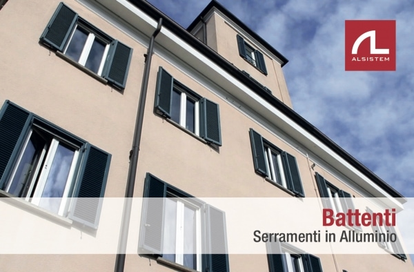 Serramenti in alluminio a battente ALsistem